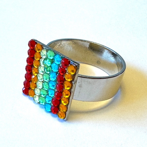 Rainbow Ring, size 8 - Picture 10 of 10